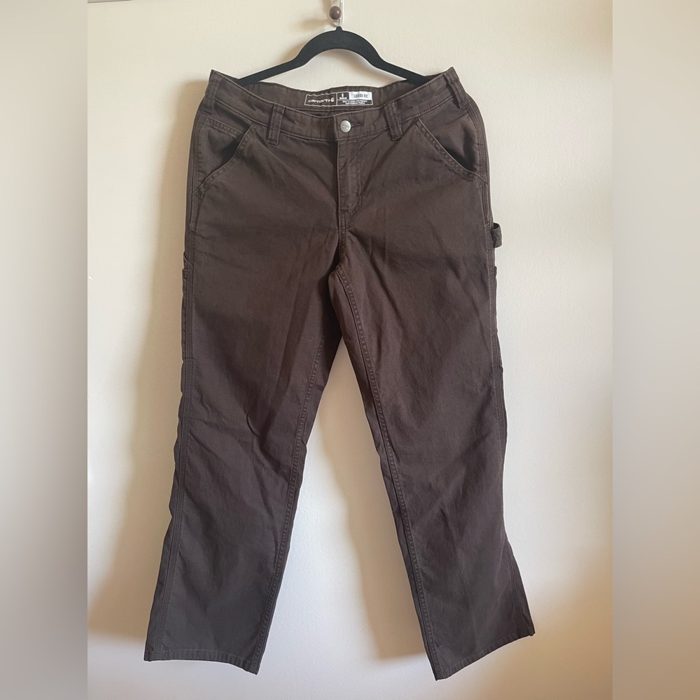 Carhartt Straight Leg Jeans in Dark Brown